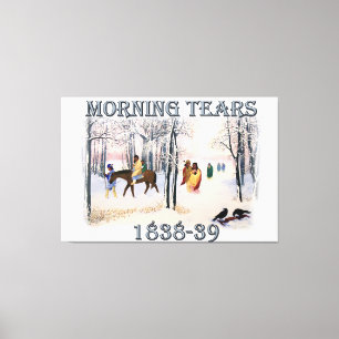 Toile Morning Tears décrit le Cherokee Trail de 1838-183