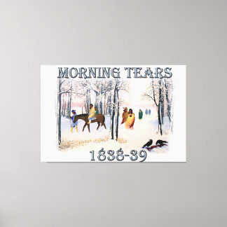 Toile Morning Tears décrit le Cherokee Trail de 1838-183