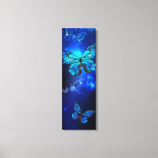 Toile Morpho Butterfly in the Dark Background (Recto)