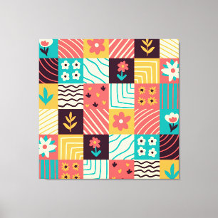 Toile Mosaïque Abstraite