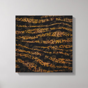Toile Mosaïque Chic Élégant Safari Glam Jungle