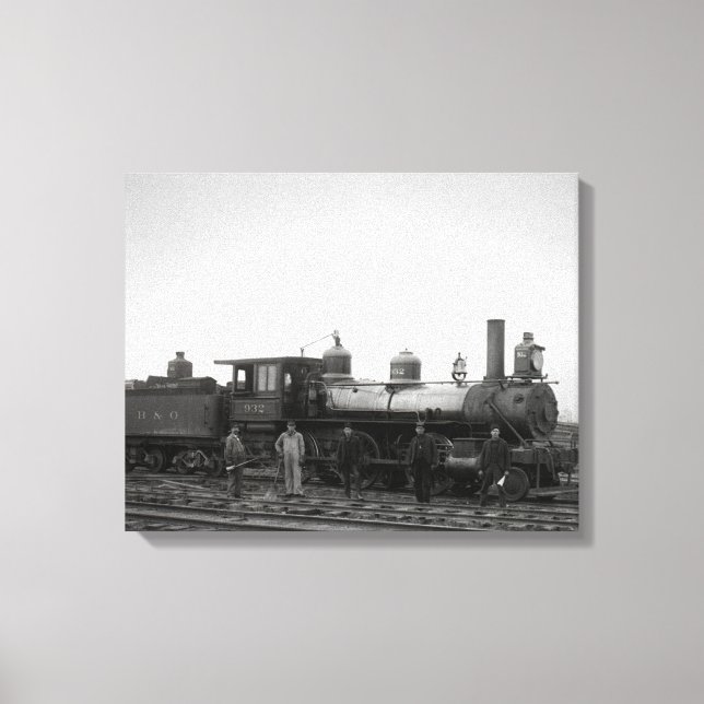 Toile Moteur ferroviaire Baltimore et Ohio 932 (Recto)