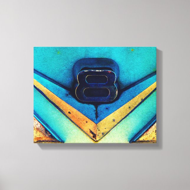 Toile Moteur grand ou petit bloc Gritty V8 (Recto)