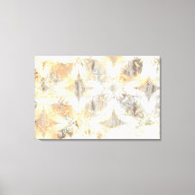 Motif Abstrait blanc, gris, orange et bleu