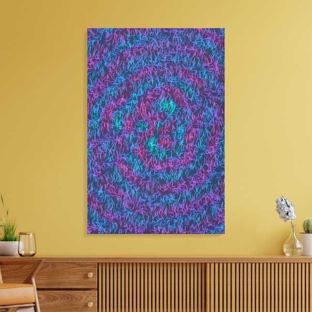 Toile Motif d'art mathématique algorithmique  (Insitu(Salon))