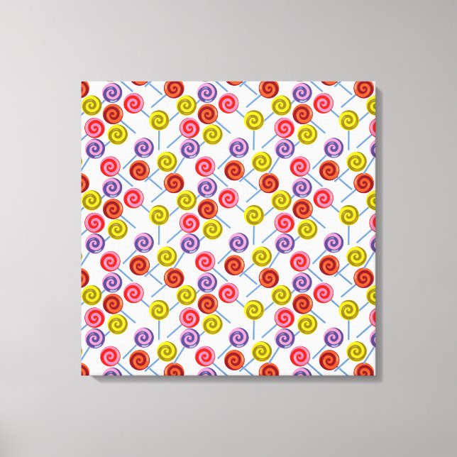 Toile Motif de bonbons | motif Lollies | lollipop 2 (Recto)