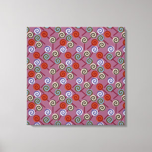 Toile Motif de bonbons motif Lollies lollipop 49