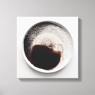 Toile Motif de café monochrome texture art abstrait 18