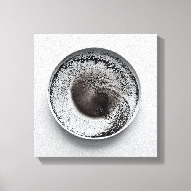 Toile Motif de café monochrome texture Art abstrait 8 (Recto)
