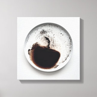Toile Motif de café monochrome texture art abstrait 9