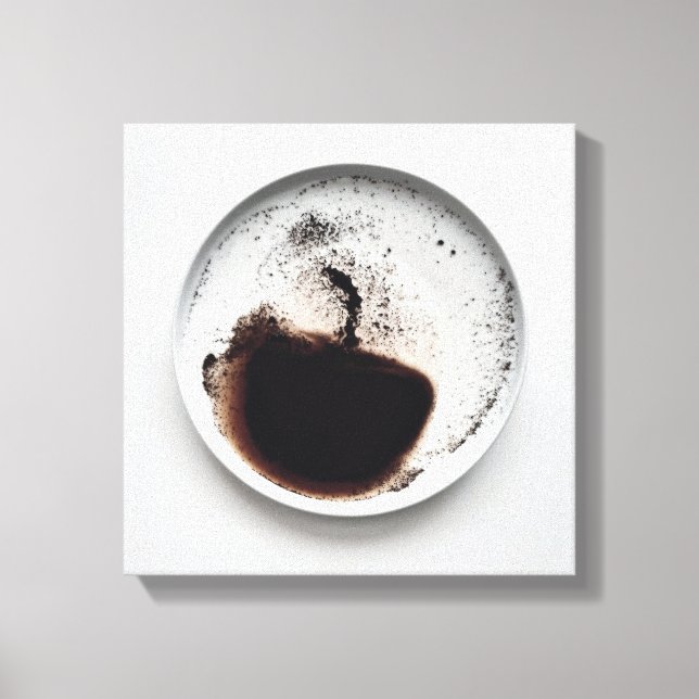 Toile Motif de café monochrome texture art abstrait 9 (Recto)