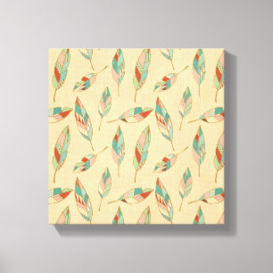 Toile Motif de corail de plume d'étape   de Geo de