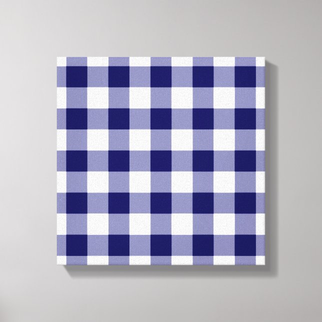 Toile Motif de marine et de En vichy blanc (Recto)