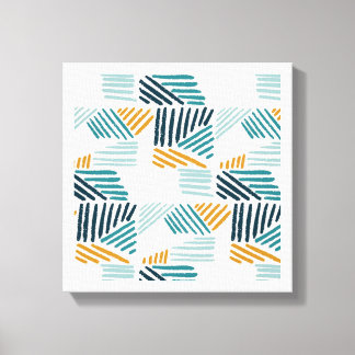 Toile Motif de pinceau géométrique abstrait moderne