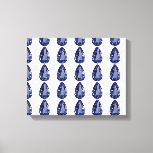 Toile Motif de poire bleu (Recto)
