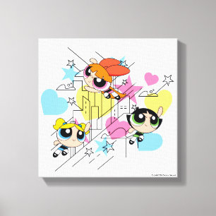 Toile Motif de Powerpuff Girls Townsville