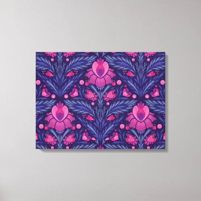 Toile Motif décoratif avec coeur (Recto)