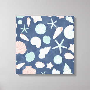 Toile motif des coquillages