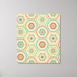 Toile Motif d'hexagone de sud-ouest d'étape   de Geo de