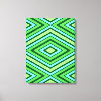 Motif diamant du milieu du siècle Jade Green et Aq