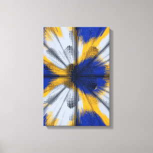 Toile Motif d'interférence coloré