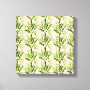 Toile Motif d'intérieur de palmier de l'oasis  