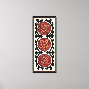 Toile Motif floral décoratif de style de Suzani