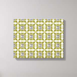 Toile Motif jaune