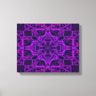 Toile Motif kaléidoscope violet
