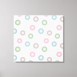 Toile Motif Pastel Circle