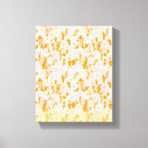 Toile Motif textile avec orange et gol vibrants