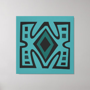 Toile motif tribal géométrique d'Afrique Abstraite
