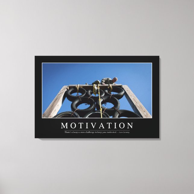 Toile Motivation : Citation inspirante (Recto)