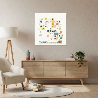 Toile Motivational inspirational minimalist typography 