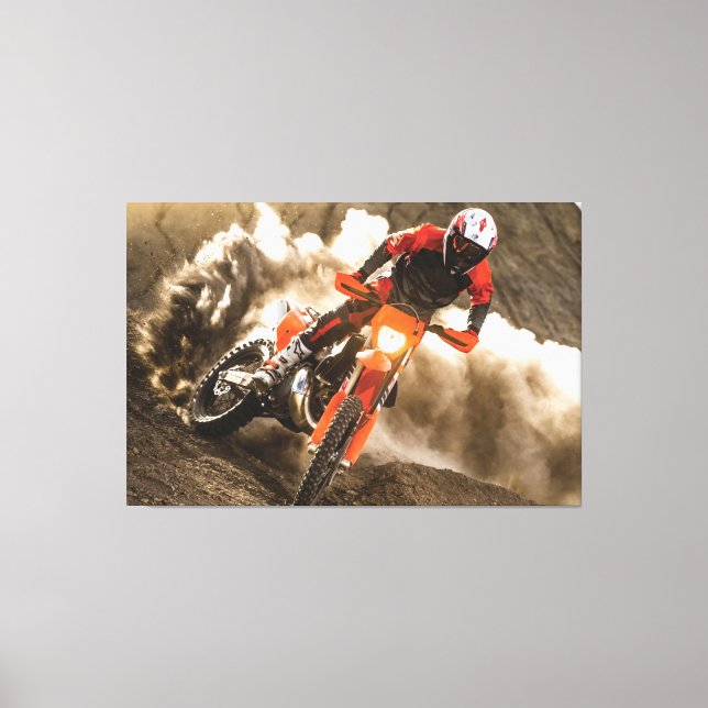 Toile Motocross Rider (Recto)