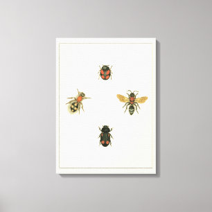 Toile Mouches et coléoptères par Vision Studio