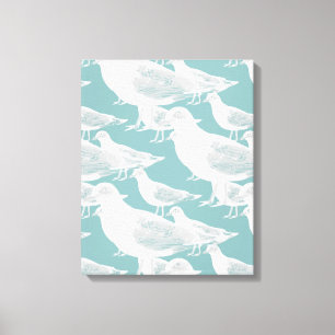 Toile Mouettes que vous choisissez Couleur Arrière - pla