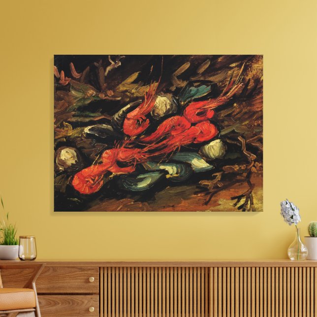 Toile Moules et crevettes par Vincent van Gogh (Insitu(Salon))