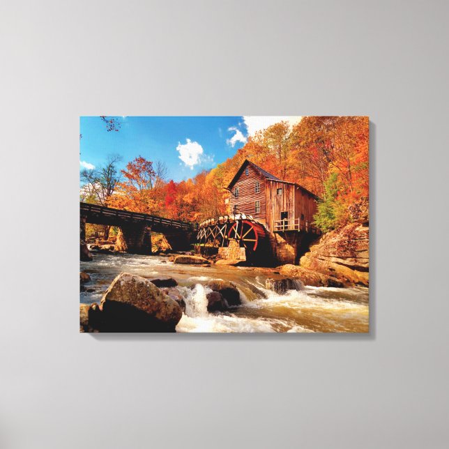 Toile Moulin à eau d'automne (Recto)