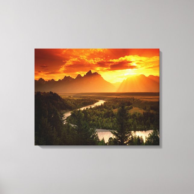 Toile Mountain Sunrise (Recto)