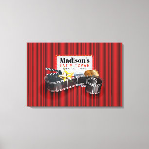 Toile MOVIE STAR Bat Bar Mitzvah Se connecter Carte MÉM