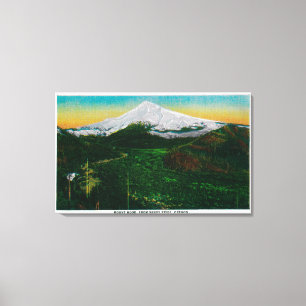 Toile Mt. Capot de rivière de Sandy, ORMt. Capot, OU