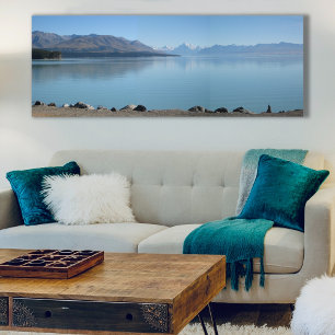 Toile Mt Cook en hiver depuis le lac Pukaki