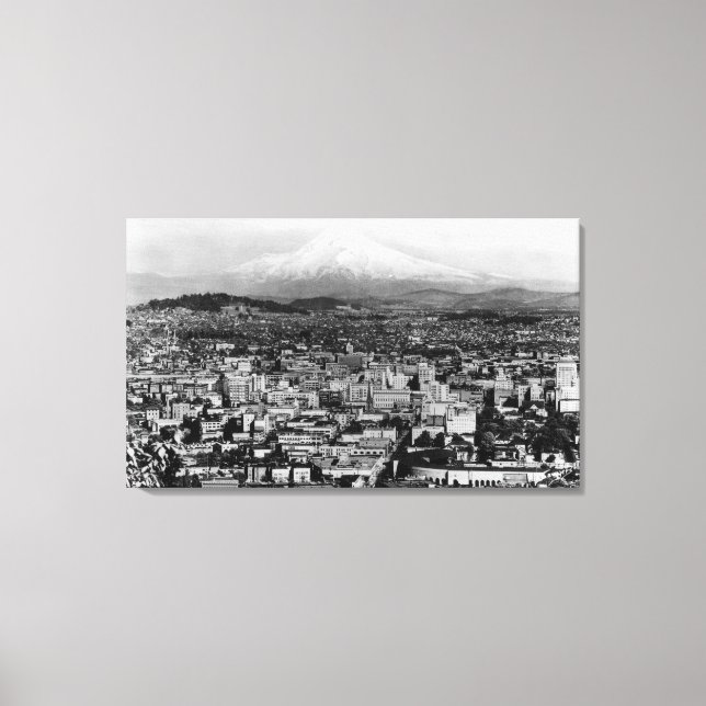 Toile Mt. Hood Vue de Portland, Oregon Photo (Recto)