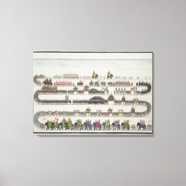 Toile Muharram Ceremony, Faizabad, 1772 (Recto)