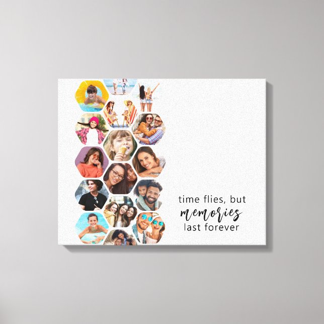 Toile Multiphoto Collage souvenirs Simple Carré moderne (Recto)