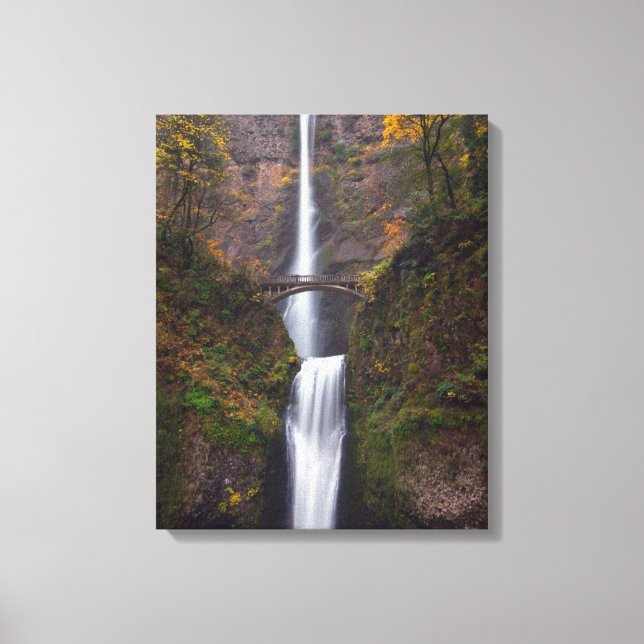 Toile Multnomah Falls dans le comté d'Autumn (Recto)