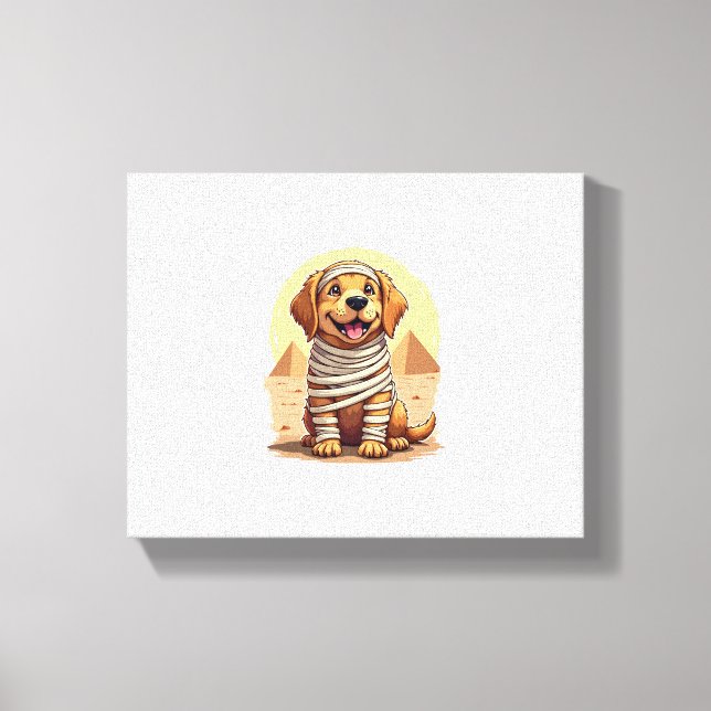 Toile Mummy Golden Retriever (Recto)