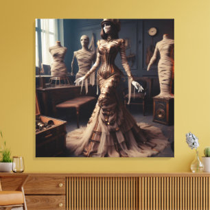 Toile Mummy Queen Steampunk victorien gothique