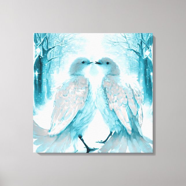 Toile *~* Mur Artsy Inséparables AP54 Art Winter (Recto)